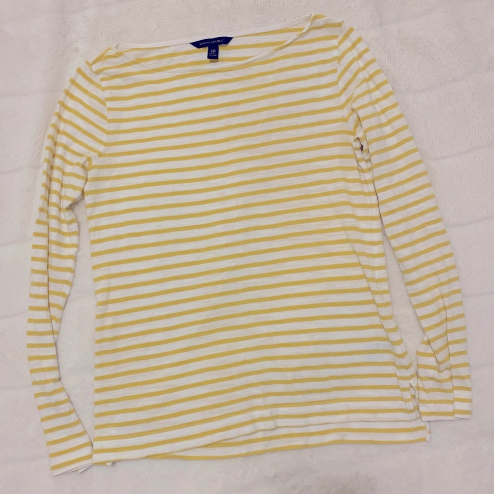 Yellow Breton stripe tee